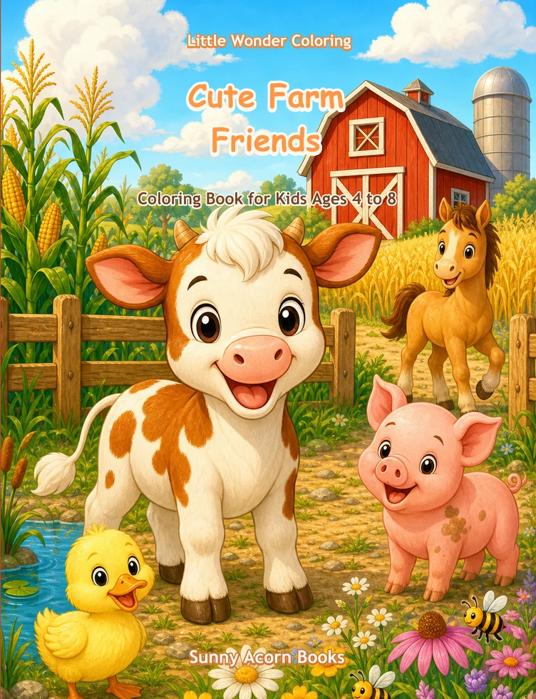 Cute Farm Friends cover